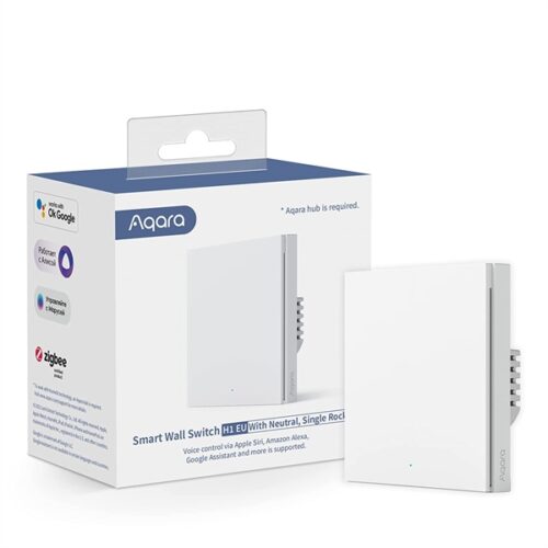 Công Tắc Âm Tường Thông Minh Aqara H1 Chuẩn Vuông EU – Màu Trắng